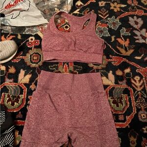 Biker shorts and matching top